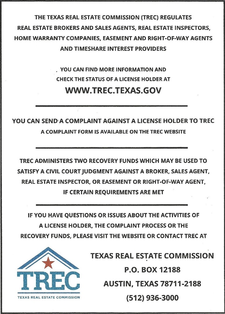TREC License Page 1